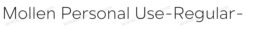Mollen Personal Use-Regular字体转换